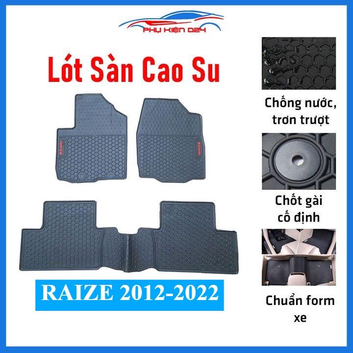 Thảm lót sàn cao su cho xe Toyota RAIZE 2012-2022 chuẩn theo xe chịu lực tốt