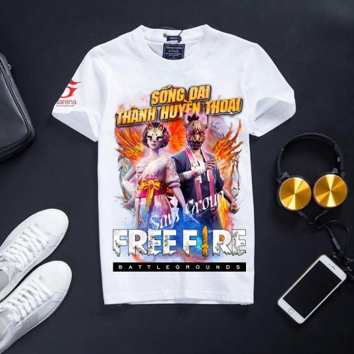 Áo thun Free Fire - Thẻ Vô Cực Mùa 1, Hoa Anh Đào