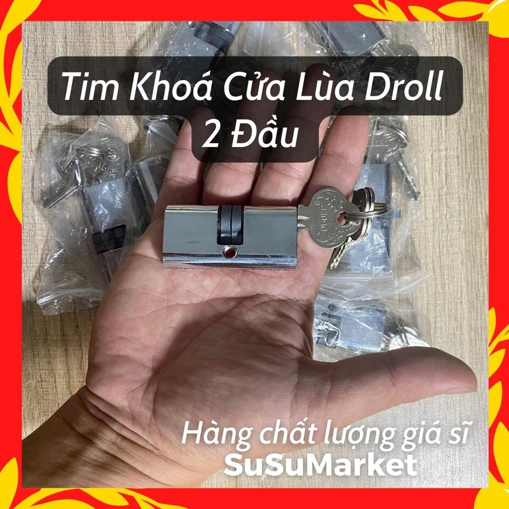 Lõi khoá cửa lùa droll 1 đầu 2 đầu | Thay thế dễ dàng | Top bán chạy |