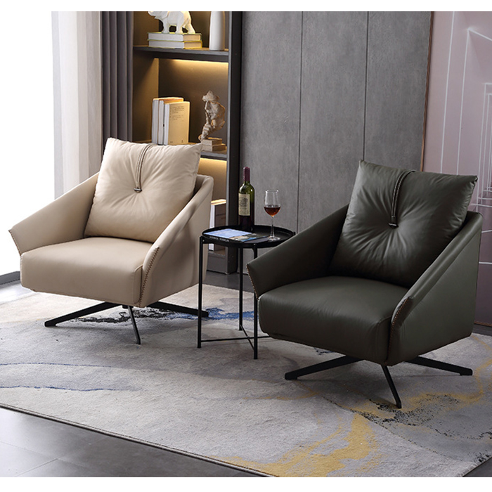 Ghế Sofa thư giãn Cao cấp Xoay 360 độ có gối tựa sang trọng - Ghế thư giãn hiện đại Da PU cao cấp bền đẹp GHT017 Giao màu ngẫu nhiên