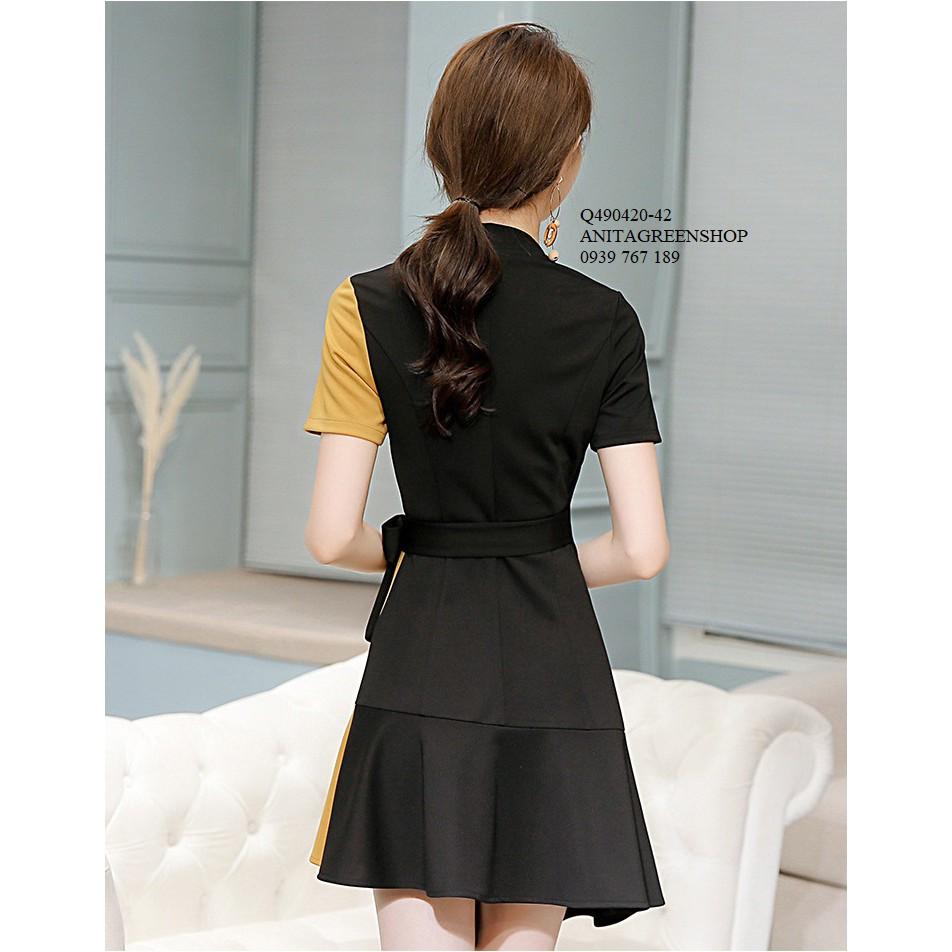 Q490420 ĐẦM SƠ MI LỆCH TÀ