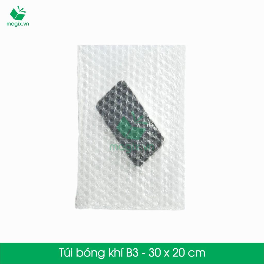 B3 - 30x20 cm - 100 Túi bóng khí, xốp hơi, xốp nổ đóng hàng