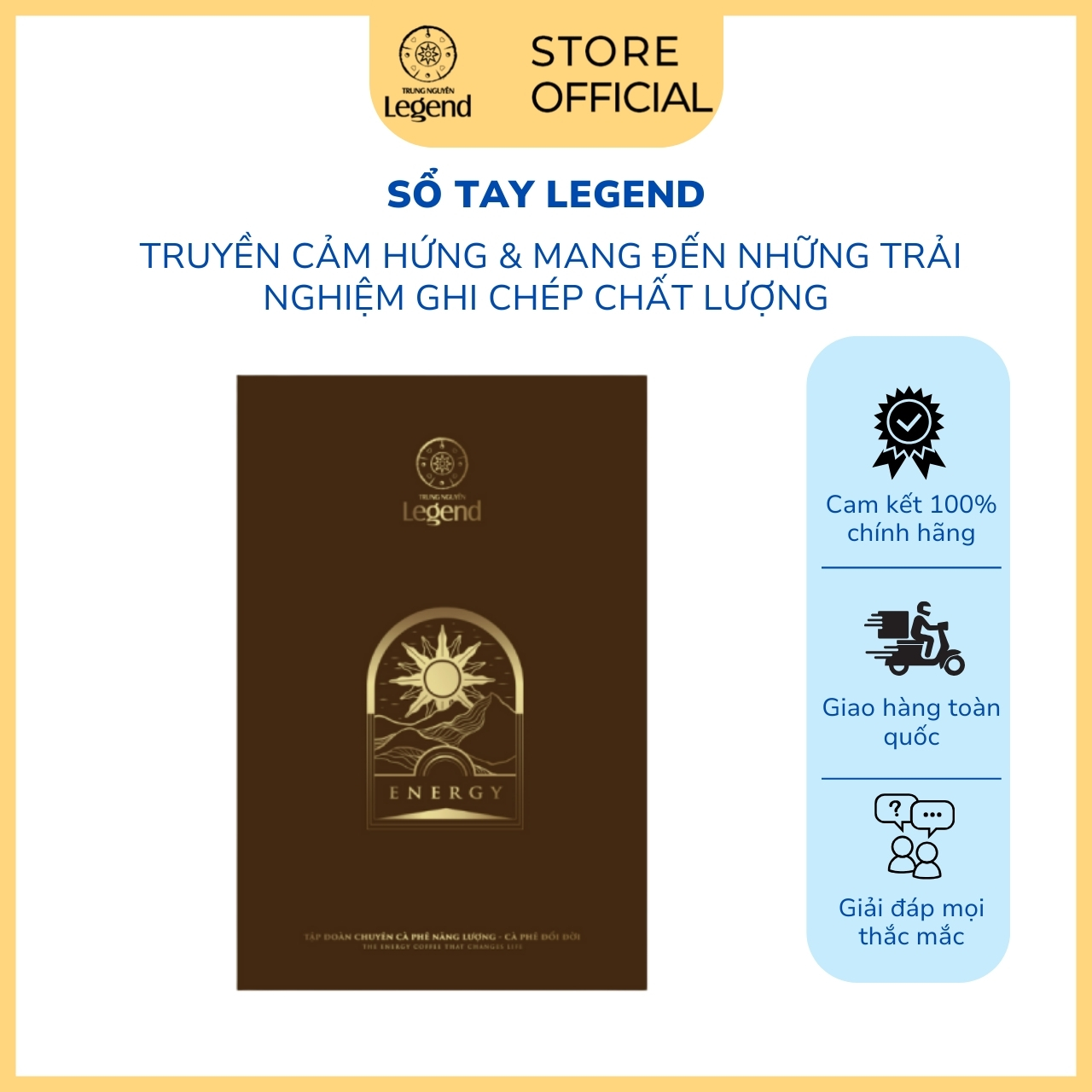 Sổ tay Legend- Chất liệu da sang trọng