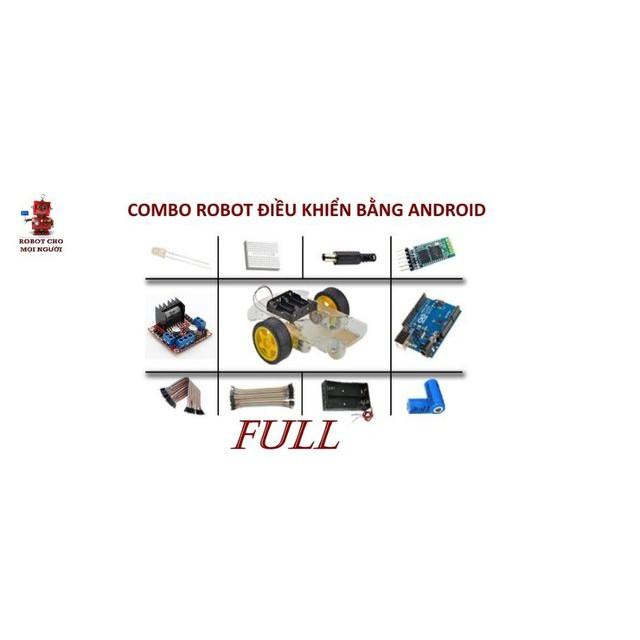 Combo robot điều khiển bằng android ( 3 bánh )