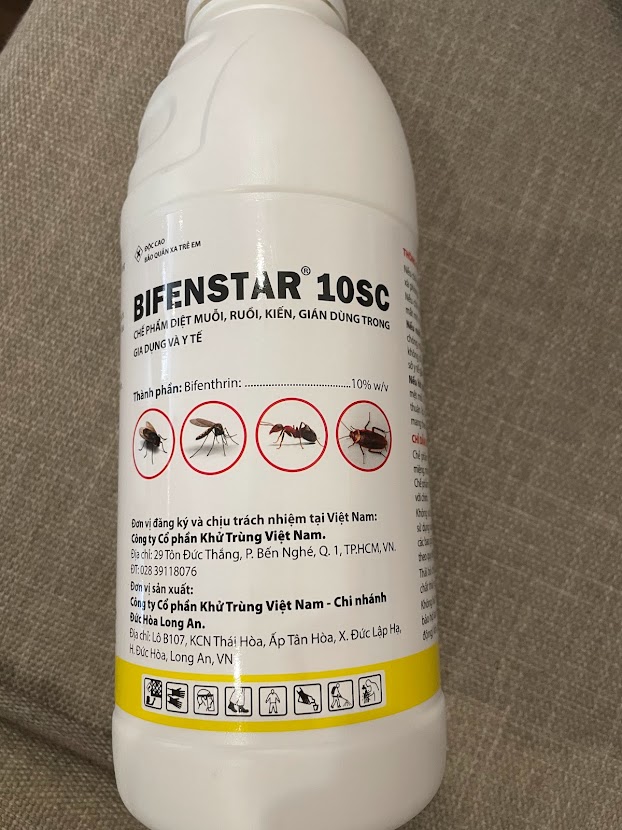 Thuốc Bifenstar 10SC diệt muỗi, kiến, gián... cho nhà ở và bọ trĩ, bọ xít.. gây hại cho cây trồng