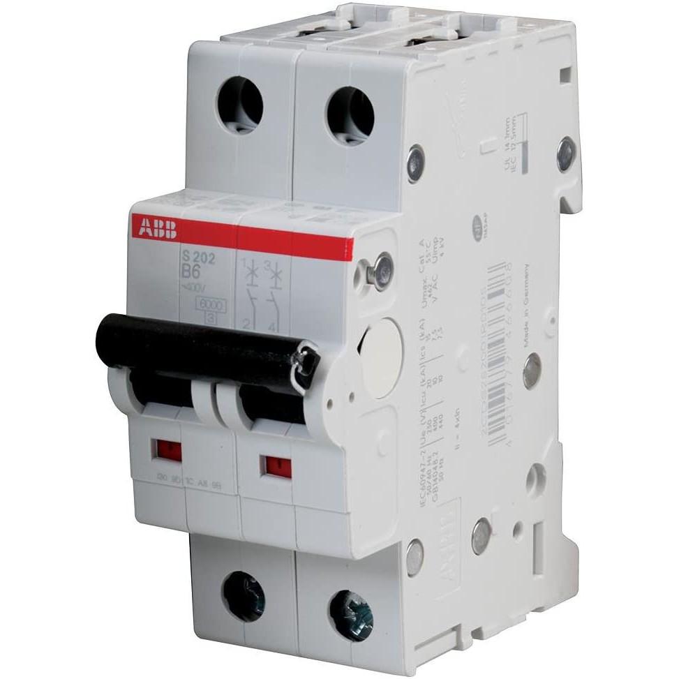 Cầu dao tự động ABB S202-B6 4.5KA 6A 2P