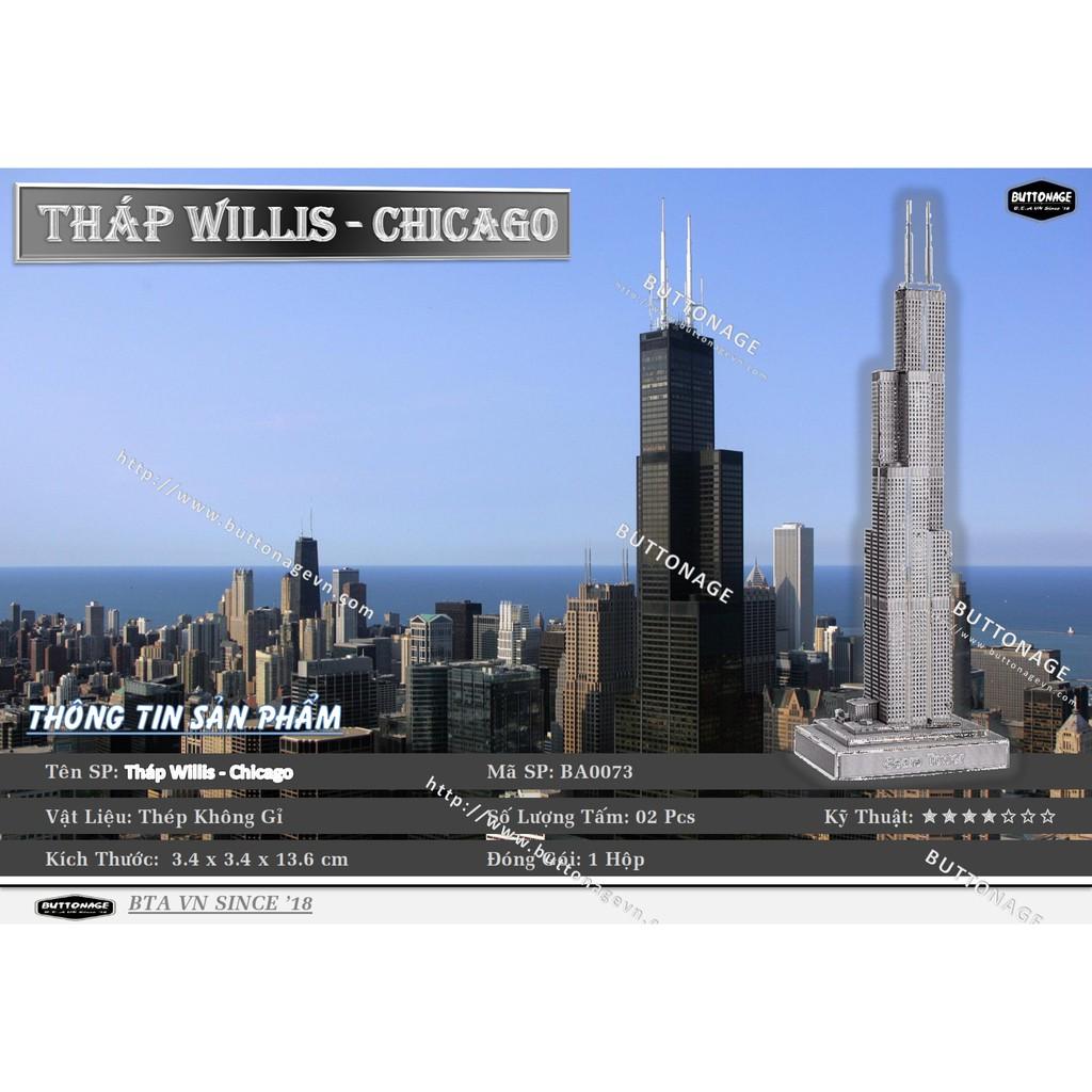 Mô Hình Lắp Ráp 3d Tháp Willis - Chicago