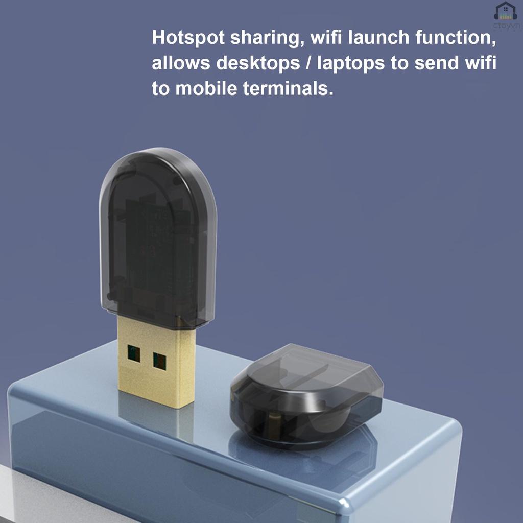 Thiết bị thu phát tín hiệu âm thanh WiFi BT 4.2 06G 150Mbps RTL8723 cho PC USB 2.0 WiFi Dongle 2.4Ghz USB/Laptop