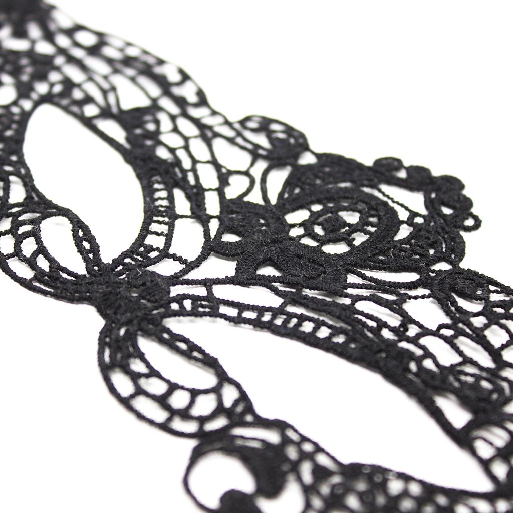Gorgeous Venetian Black Lace Eye Mask Masquerade Fancy Dress Party Mask