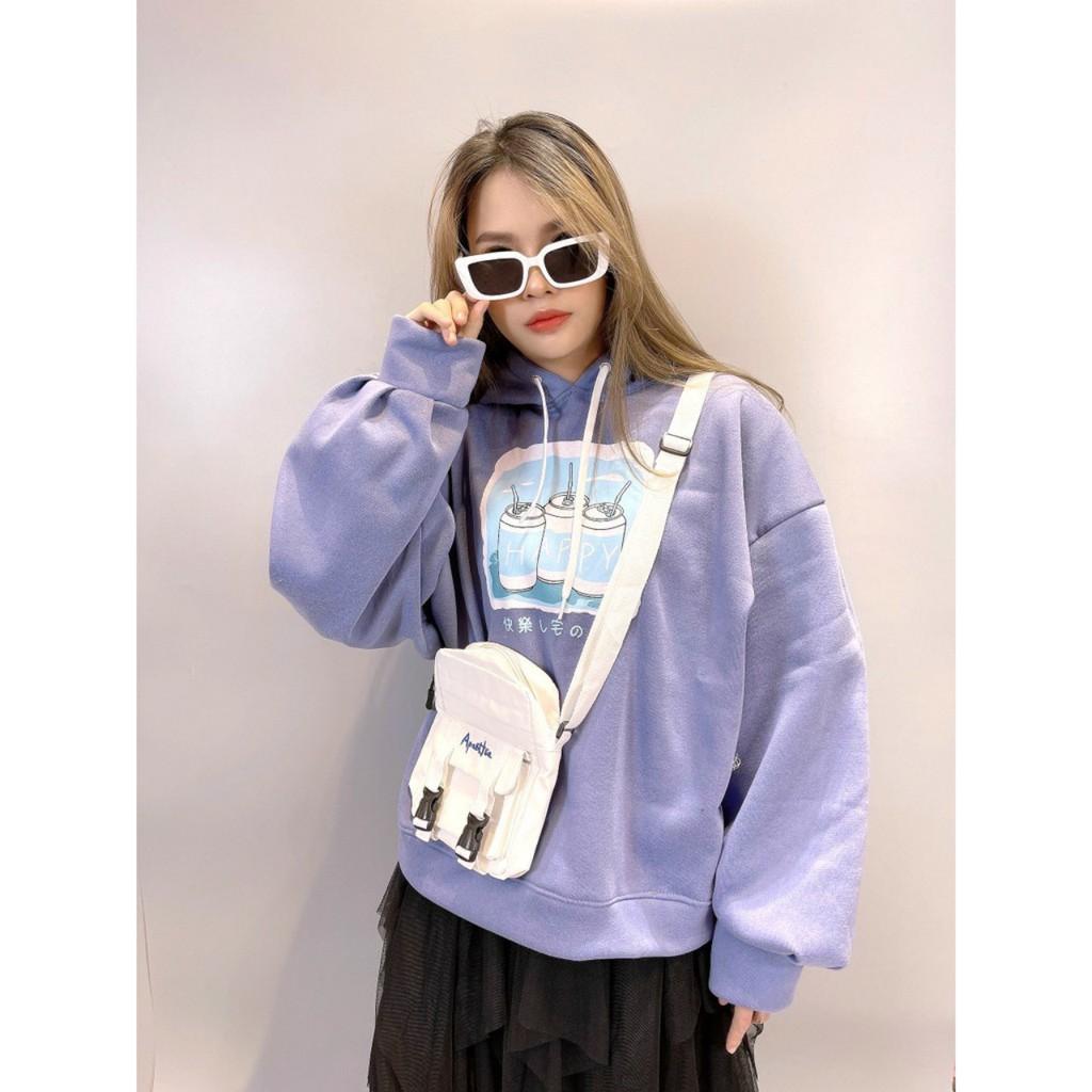  Áo Hoodie - Áo Khoác Nỉ Nam Nữ Unisex HAPPY 2 Màu Cực Hot - Kèm DEAL Sốc - LP.STORE