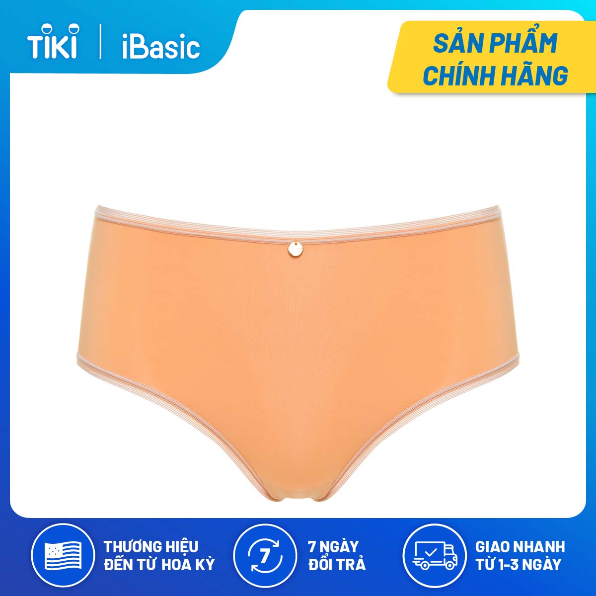 Quần lót nữ thun lạnh lưng cao trơn daily iBasic PANW146
