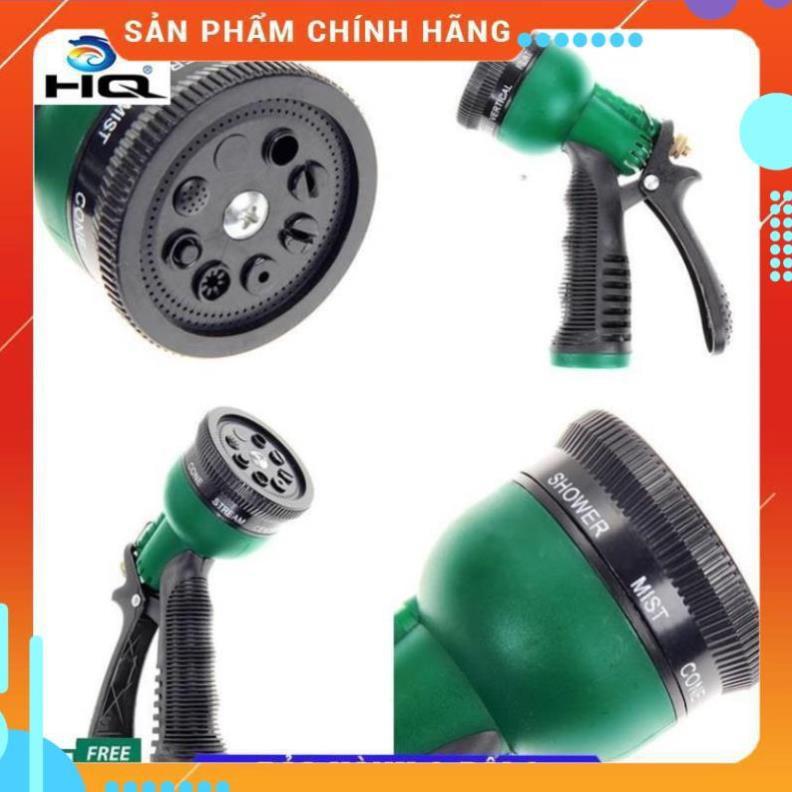 Bộ vòi xịt nước tưới cây đa năng 8 chế độ kèm dây tưới dạng lò xo co dãn 815814 loại 10m