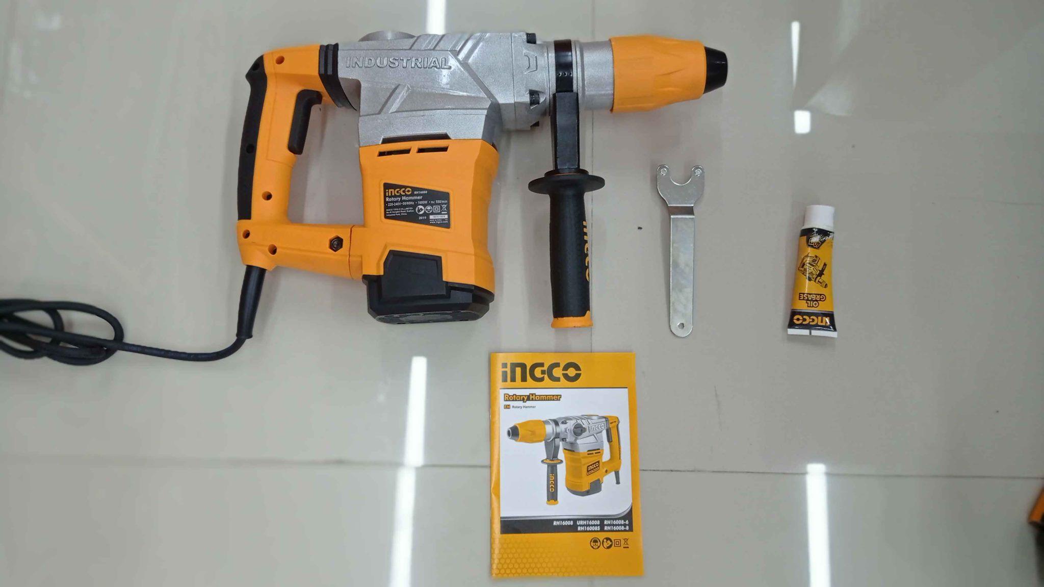 MÁY KHOAN BÚA 1600W 38MM INGCO RH16008 - HÀNG CHÍNH HÃNG