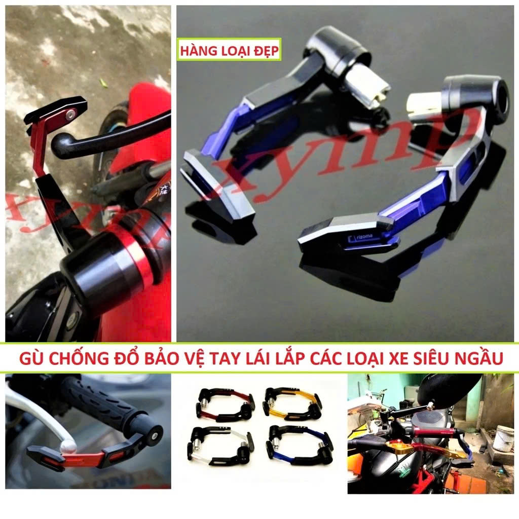 Gù Tay Lái Chống Đổ CNC – Lắp Mọi Loại Xe, Đồ Chơi Xe Máy Thể Thao , ĐÈN TRỢ SÁNG