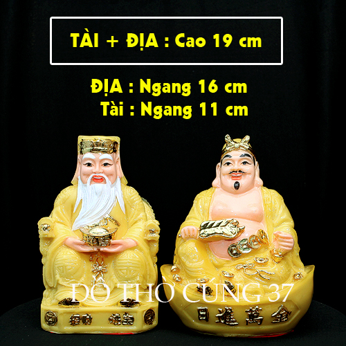 [ BỘ 3 ÔNG - M ] THẦN TÀI +THỔ ĐỊA +THẦN TIỀN  [ COMPOSITE + BỘT ĐÁ ]