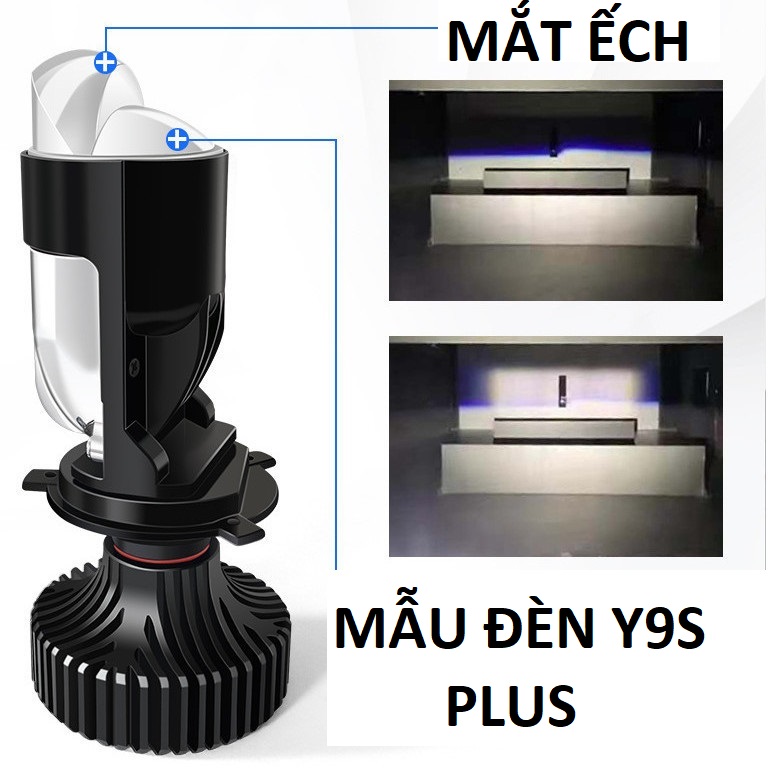 Đèn pha Led Ô tô, Xe máy Y9S 65W mẫu mới cải tiến có pha LAZE siêu sáng lắp các loại xe hàng víp xem video, phụ kiện xe hơi