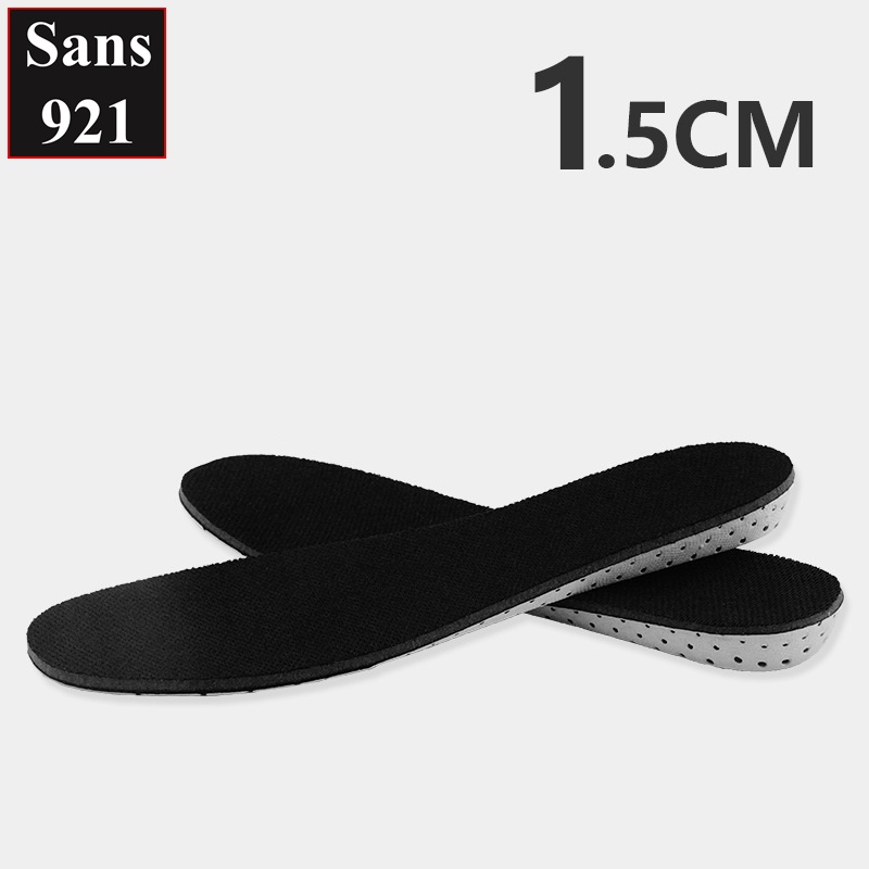 Lót giày tăng chiều cao nam nữ Sans921 cặp miếng độn giầy nâng đế 2cm 3cm 4cm 5cm cả nửa bàn