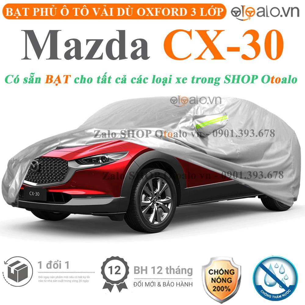 Bạt che phủ xe ô tô Mazda CX30 vải dù 3 lớp CAO CẤP BPXOT - OTOALO