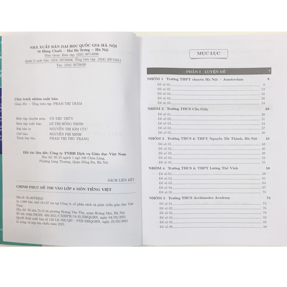 Chinh Phục Đề Thi Vào Lớp 6 Môn Tiếng Việt - Tái Bản Lần Thứ 2 - 2021