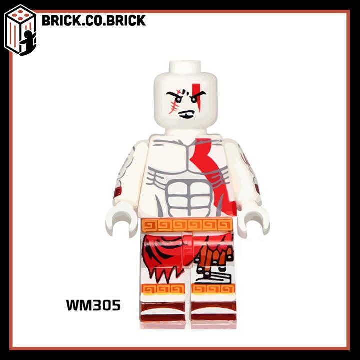 Xếp hình Đồ chơi Lắp ráp minifig Nhân vật Thần Chiến tranh Kratos trong Game Trò chơi God of War WM305