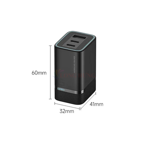 Cốc sạc Cuktech GaN Mini 6 1USB 2Type-C 90W AD653 - Hàng chính hãng