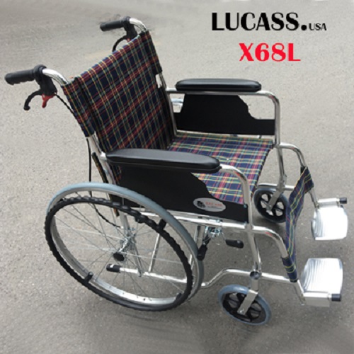 Xe lăn hợp kim nhôm siêu nhẹ Lucass X68L