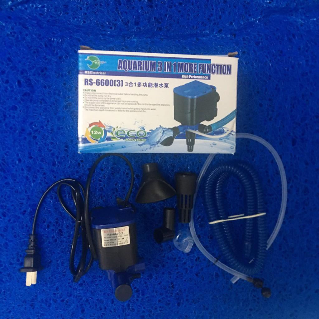 MÁY BƠM LỌC NƯỚC BỂ CÁ 3 CHỨC NĂNG RS 6600
