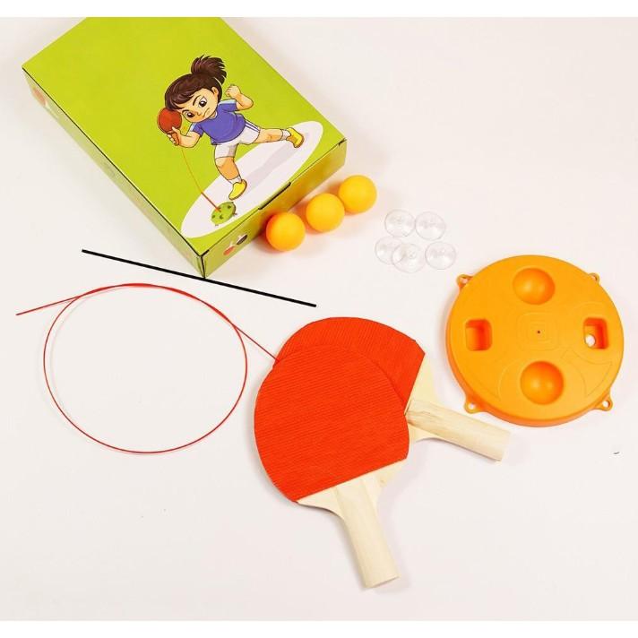 Đồ chơi đánh bóng bàn giúp phát triển khả năng phản xạ cho bé - Hàng đẹp tay vợt gỗ