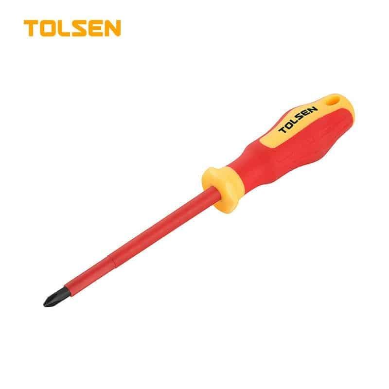 TUA VÍT CÁCH ĐIỆN PD2*100MM TOLSEN 38007 - HÀNG CHÍNH HÃNG