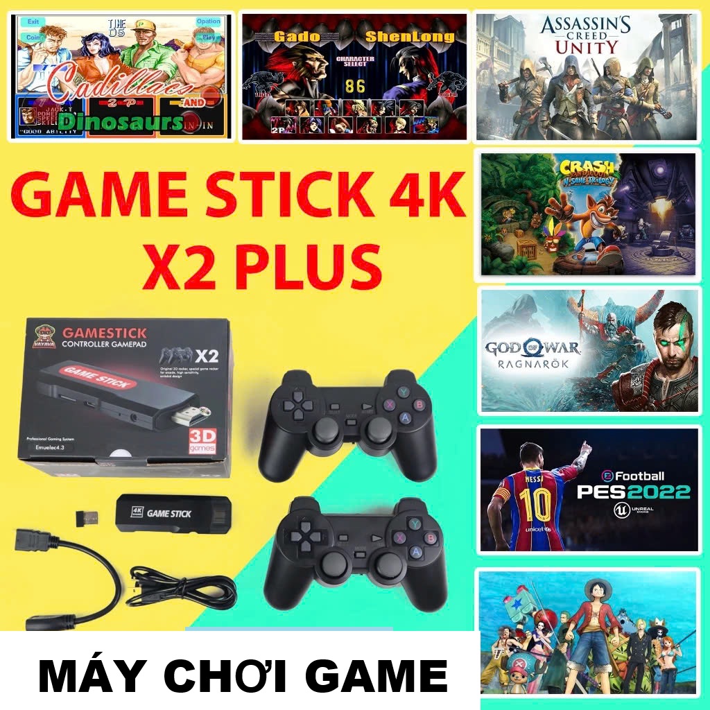 Máy ChơiGame Trên Tivi X2 Pro Ram 2G Chip S905 – Chơi 3D PSP, PS1 Mượt, 35.000Gam, 2 Tay Cầm Mới đèn ốp trần