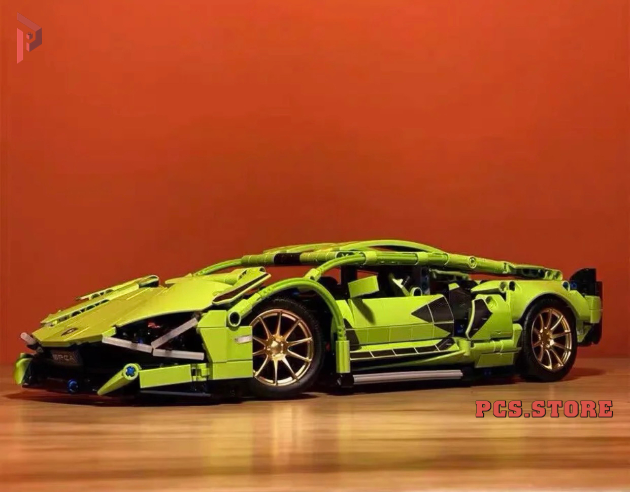 Đồ Chơi Lắp Ráp Mô Hình Siêu Xe Lamborghini SIAN FKP 37 Xanh Lá - PCS STORE