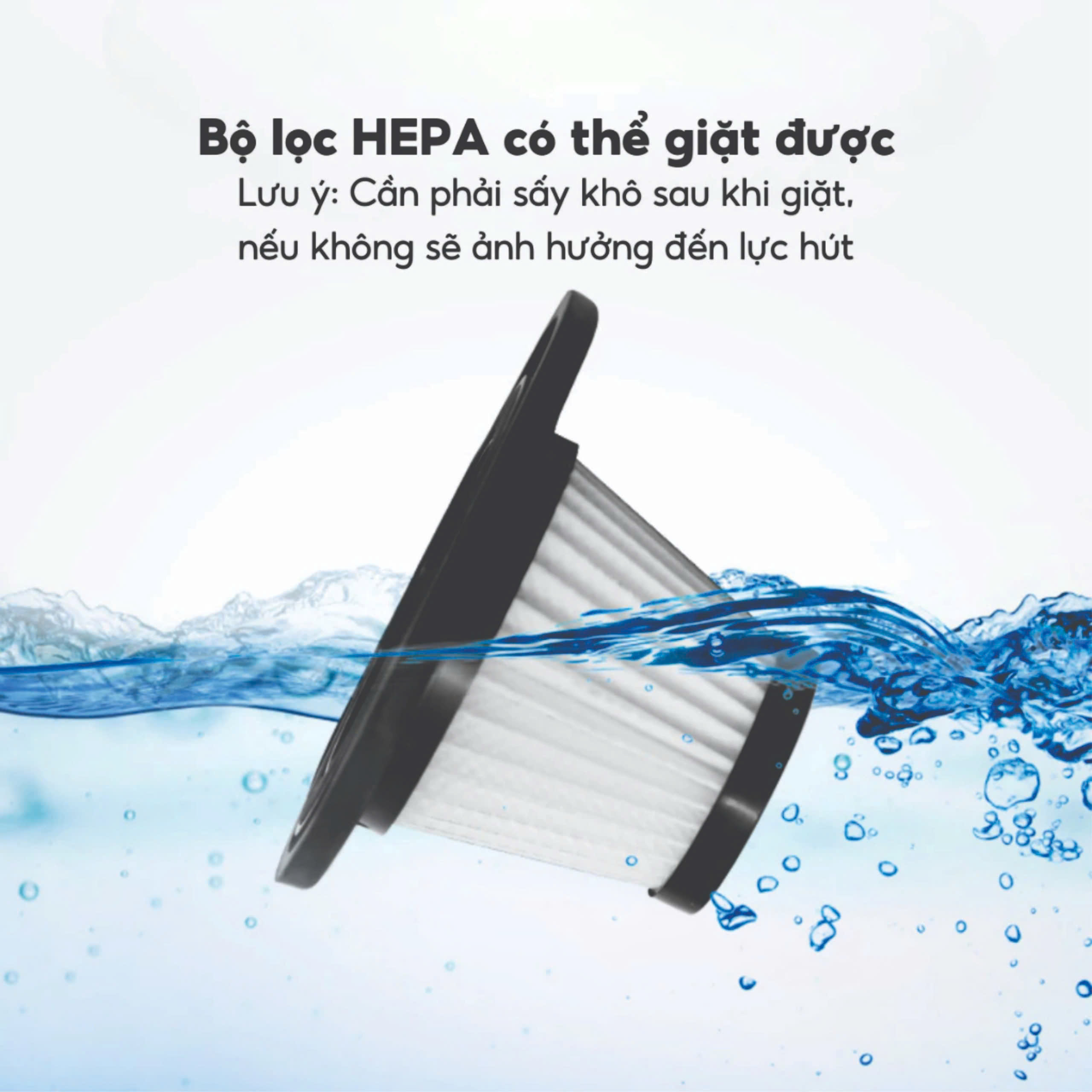 FTAKY Máy Hút Bụi Cầm Tay Không Dây Mini Cao Cấp Bản Adapter, 20000PA Hút Mạnh - Thiết Kế Không Dây Tặng Kèm Đầu Hút Hàng Chính Hãng