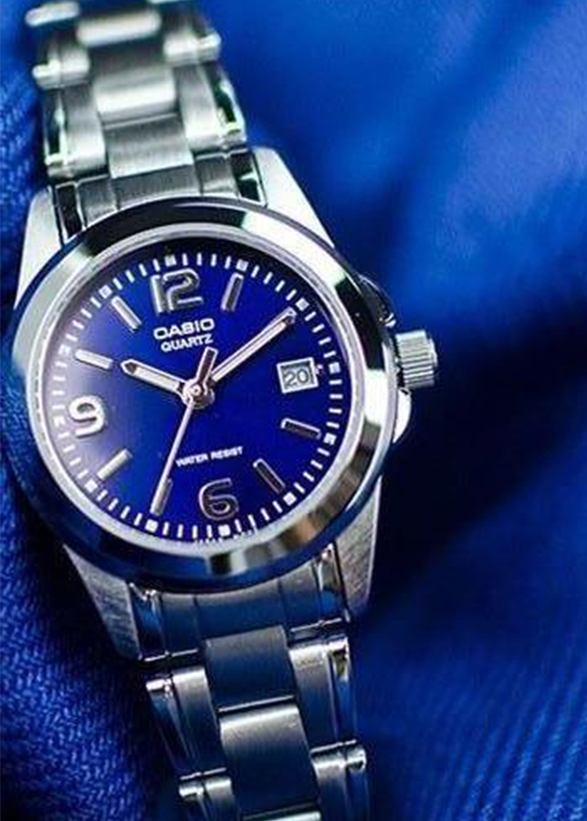 Đồng hồ Nữ Casio dây kim loại mặt kính cứng LTP-1215A-2ADF