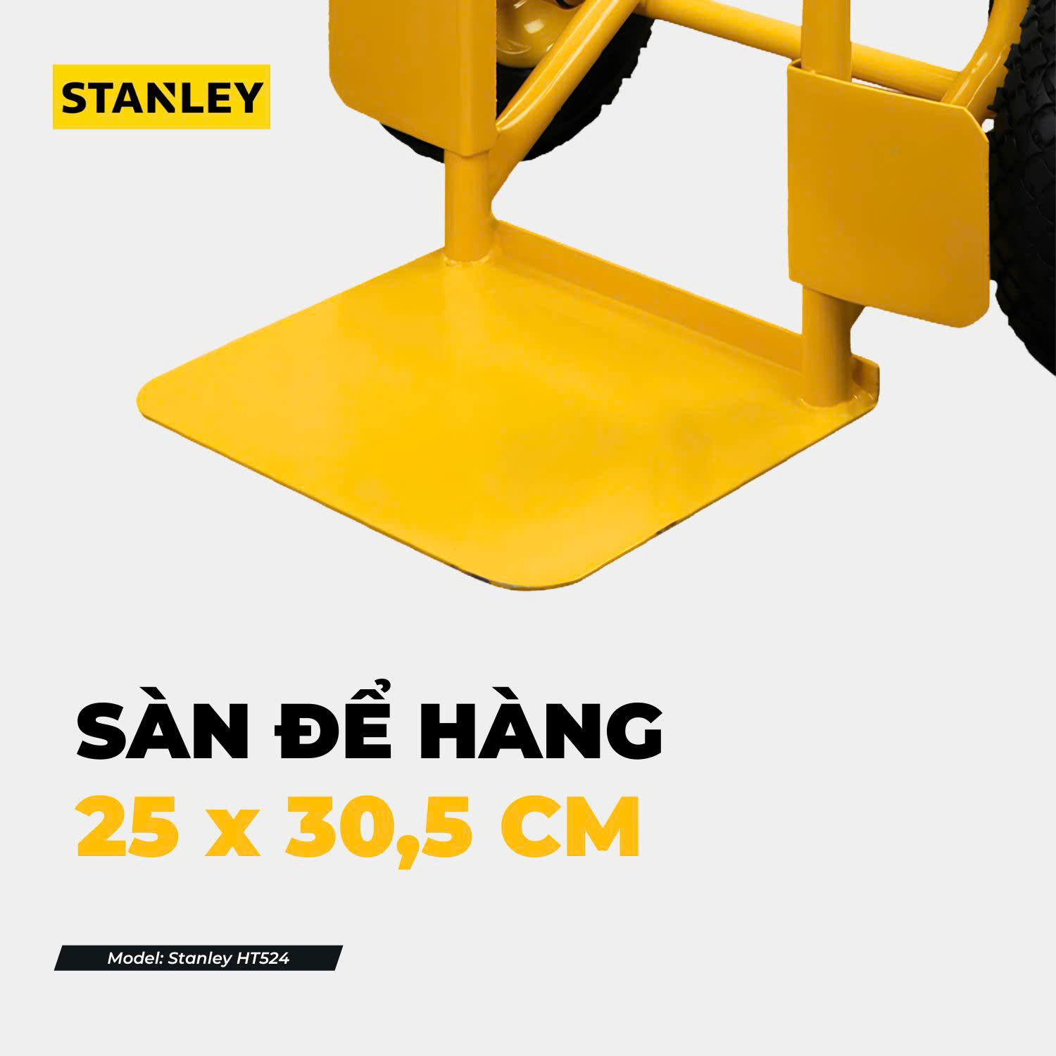 Xe đẩy hàng 2 bánh Stanley HT524 – Tải trọng 250kg- HÀNG CHÍNH HÃNG