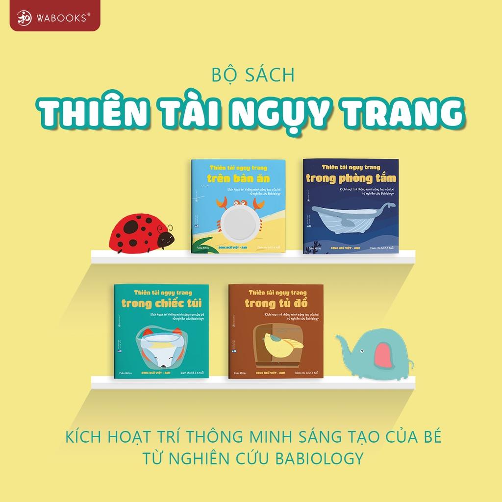 Set 4 sách Ehon chính hãng Wabooks - Thiên Tài Ngụy Trang - Kích hoạt trí thông minh sáng tạo của bé