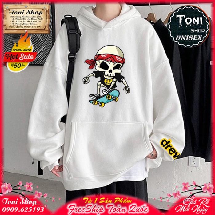 ÁO HOODIE DREW BỘ XƯƠNG LƯỚT VÁN In Pet Siêu Bền Đẹp (HD2815 - Kèm Video Ảnh Thật) (TONI SHOP)