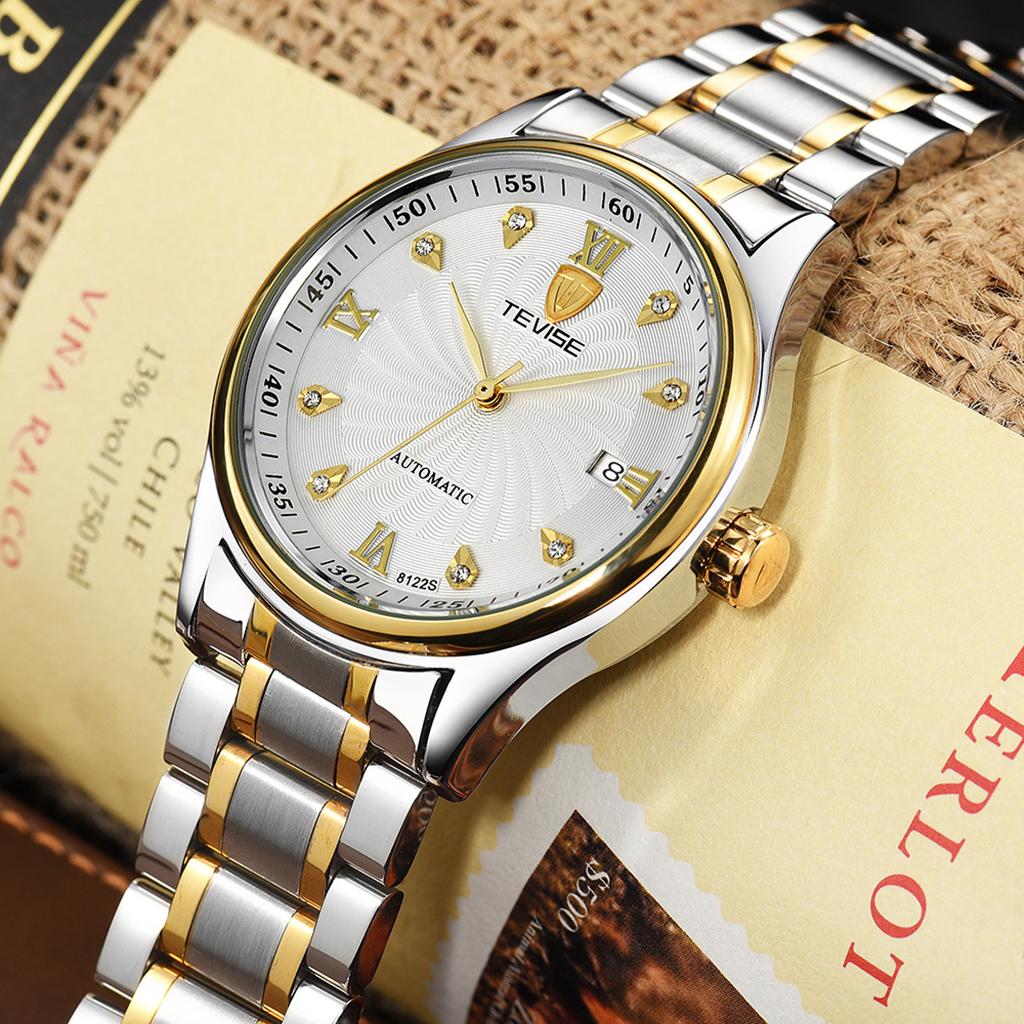 Luxury Men's Automatic Mechanical Business Wristwatch Waterproof Watch