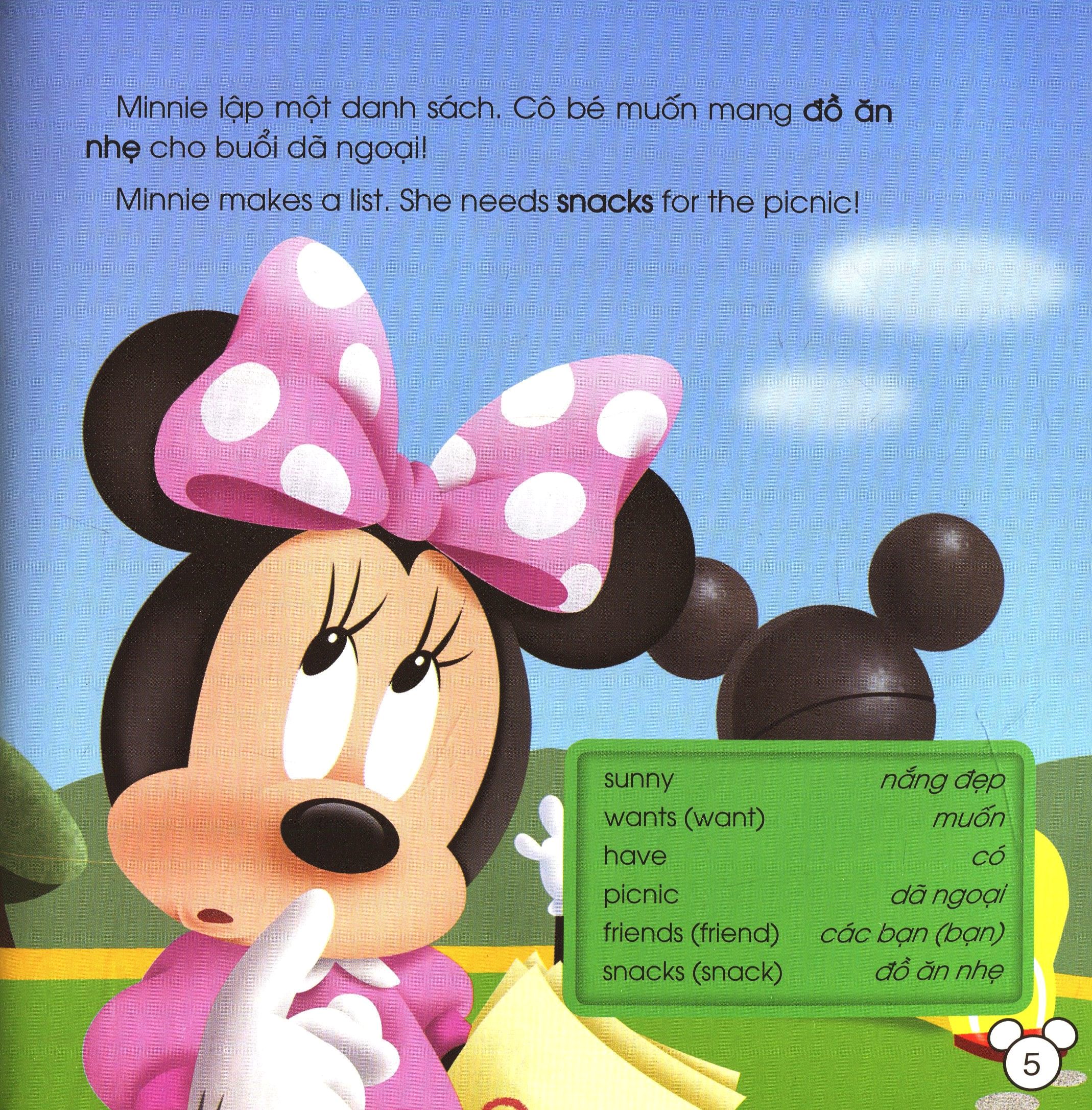 Disney English - Cấp độ 1: Minnie Đi Dã Ngoại + Cố Lên, Goofy! (Kèm CD)