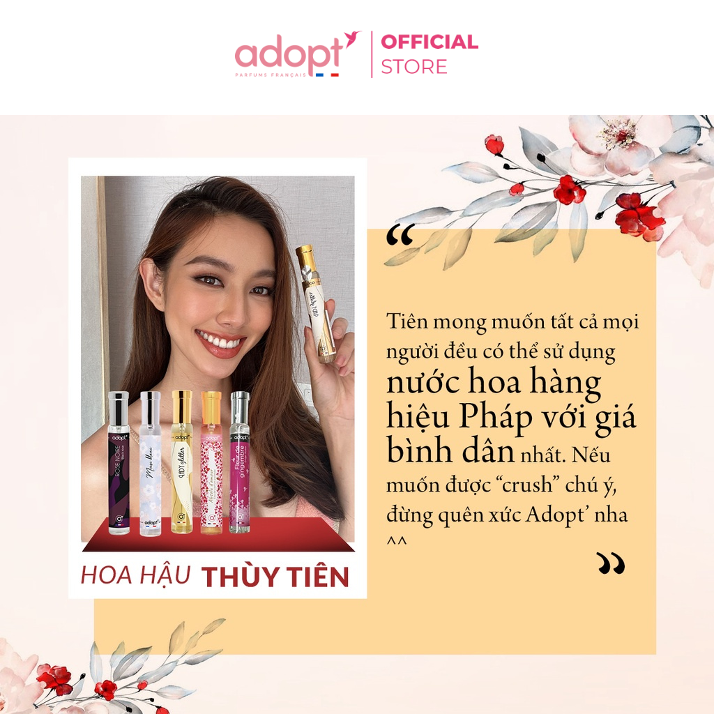 Nước hoa nam chính hãng Adopt' Cuir indomptable Hương Thơm Cá Tính, Bí Ẩn, Mạnh Mẽ Dung Tích 30ml