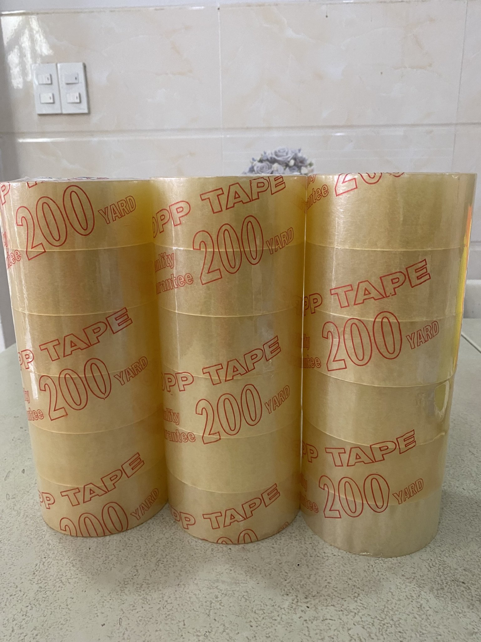 Băng Keo Trong Dán Thùng Carton - Siêu Dính- Siêu Chắc - 1.6KG