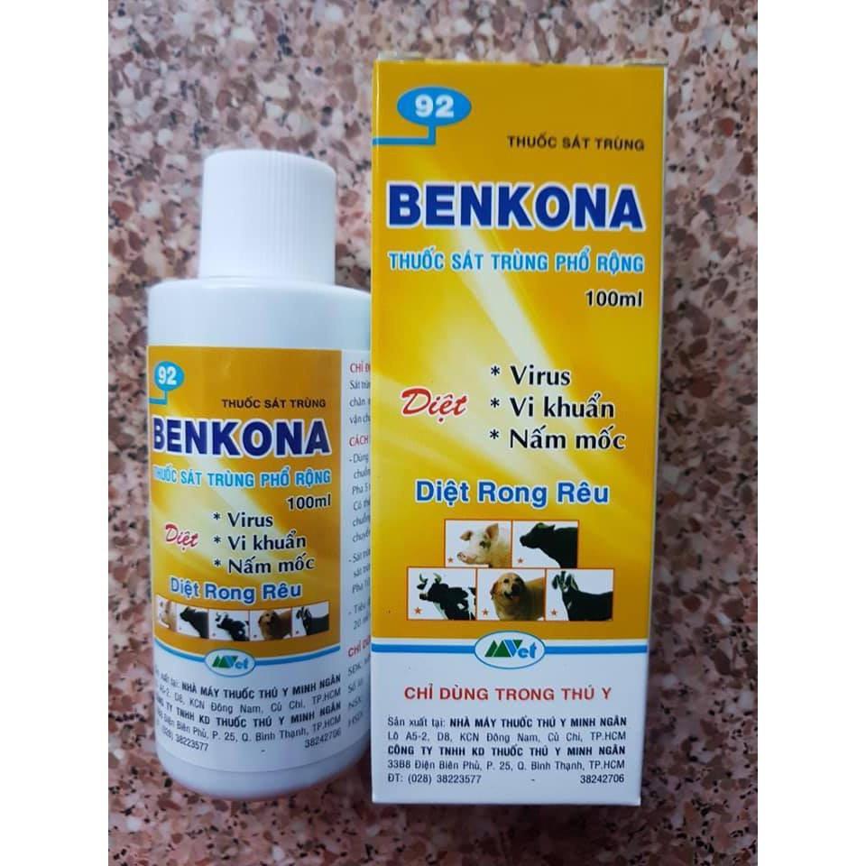 BENKONA 100ml TRỪ NẤM VI KHUẨN NẤM MỐC RONG RÊU