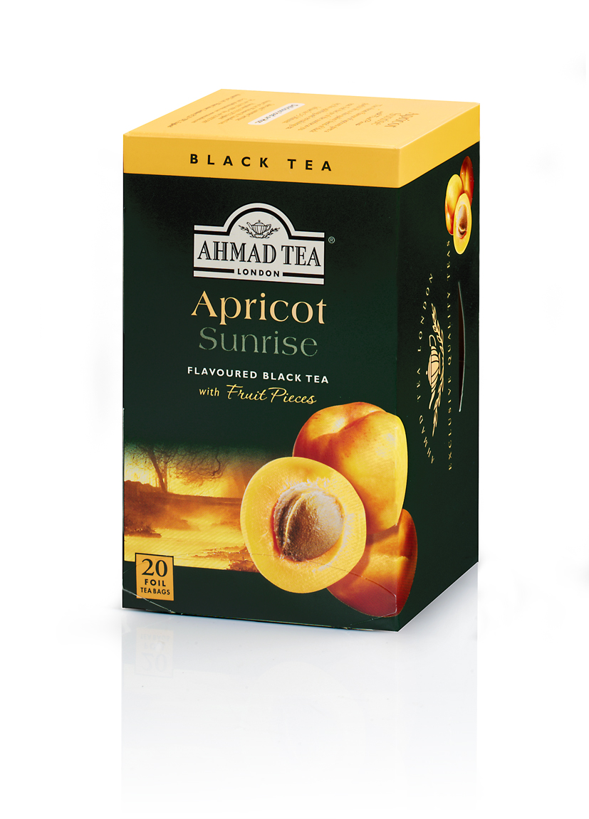 TRÀ AHMAD ANH QUỐC - MƠ - Apricot Sunrise - Thức uống giải khát kỳ diệu