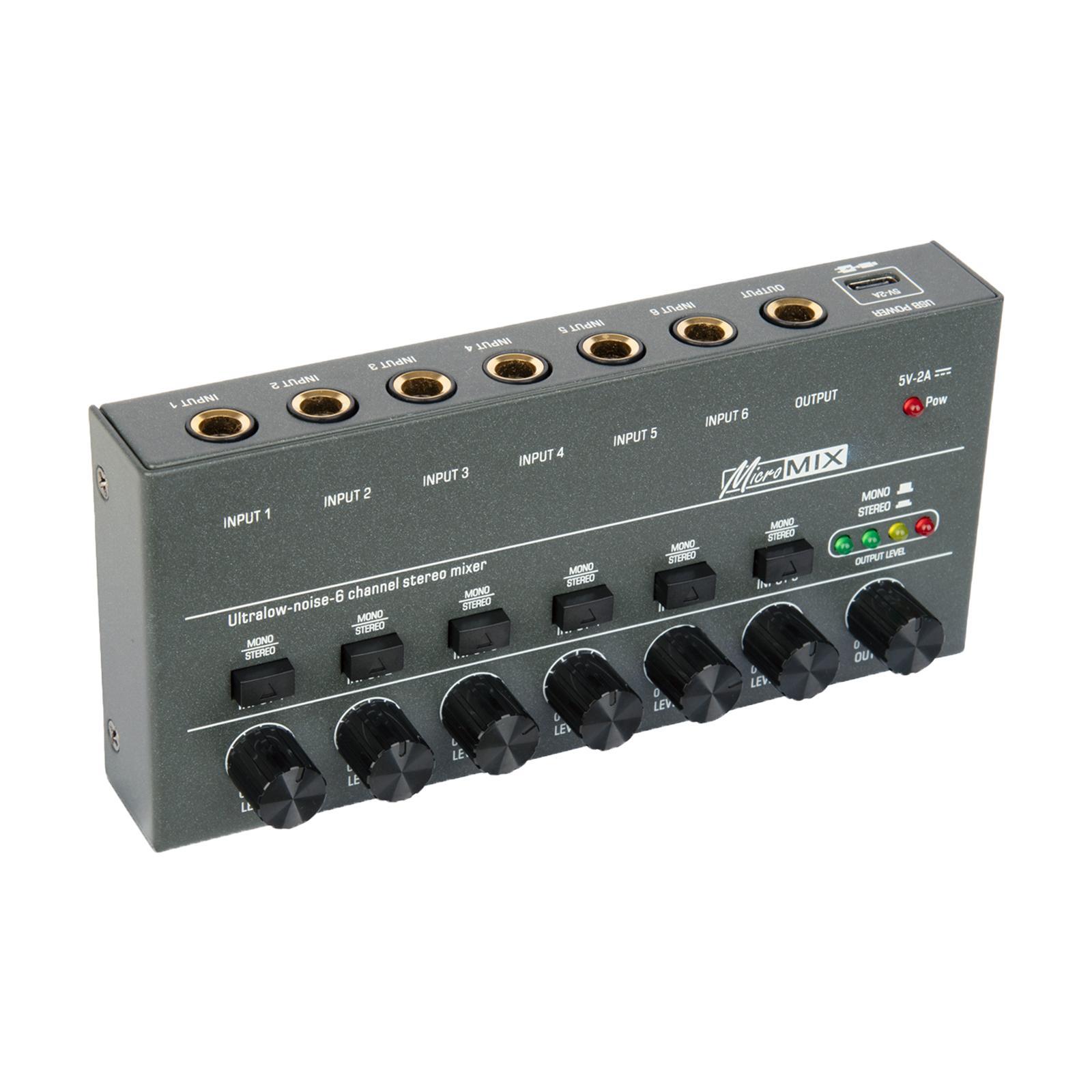 Mini Audio Mixer Audio Mixer for Club Guitars Bass Keyboards Mixer Recording