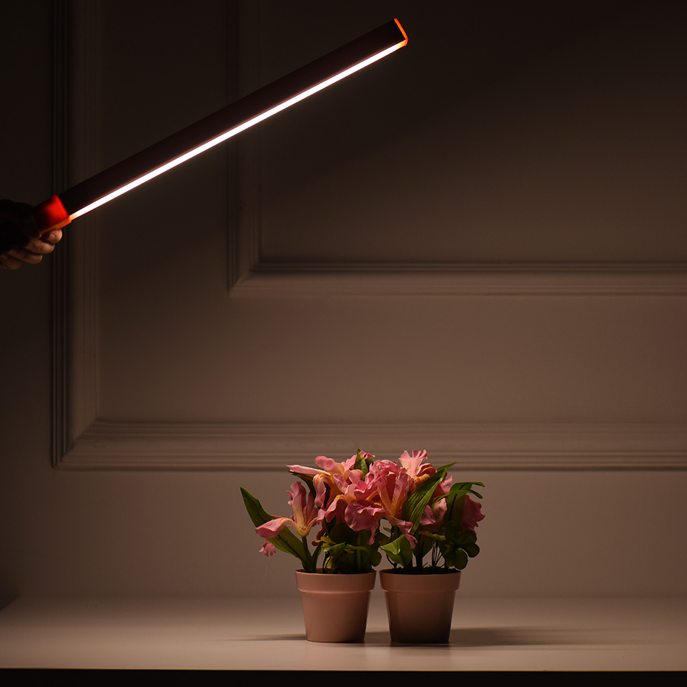Đèn LED chụp ảnh cầm tay Video ánh sáng băng,Gậy có thể điều chỉnh độ sáng và nhiệt độ màu tích hợp