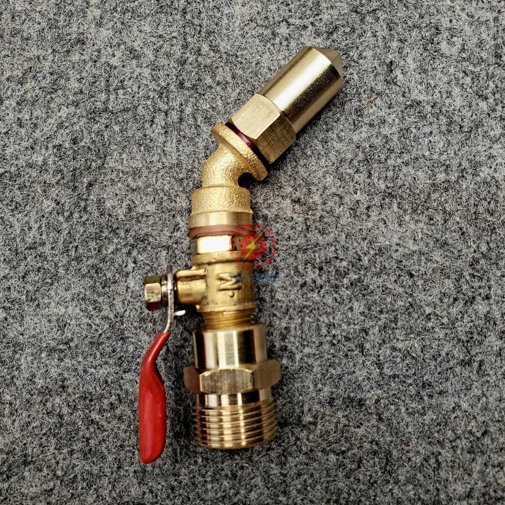 Đầu béc rửa máy lạnh điều hòa dùng cho máy rửa xe chỉnh áp - đầu chỉnh hình trụ - ngắn/cong
