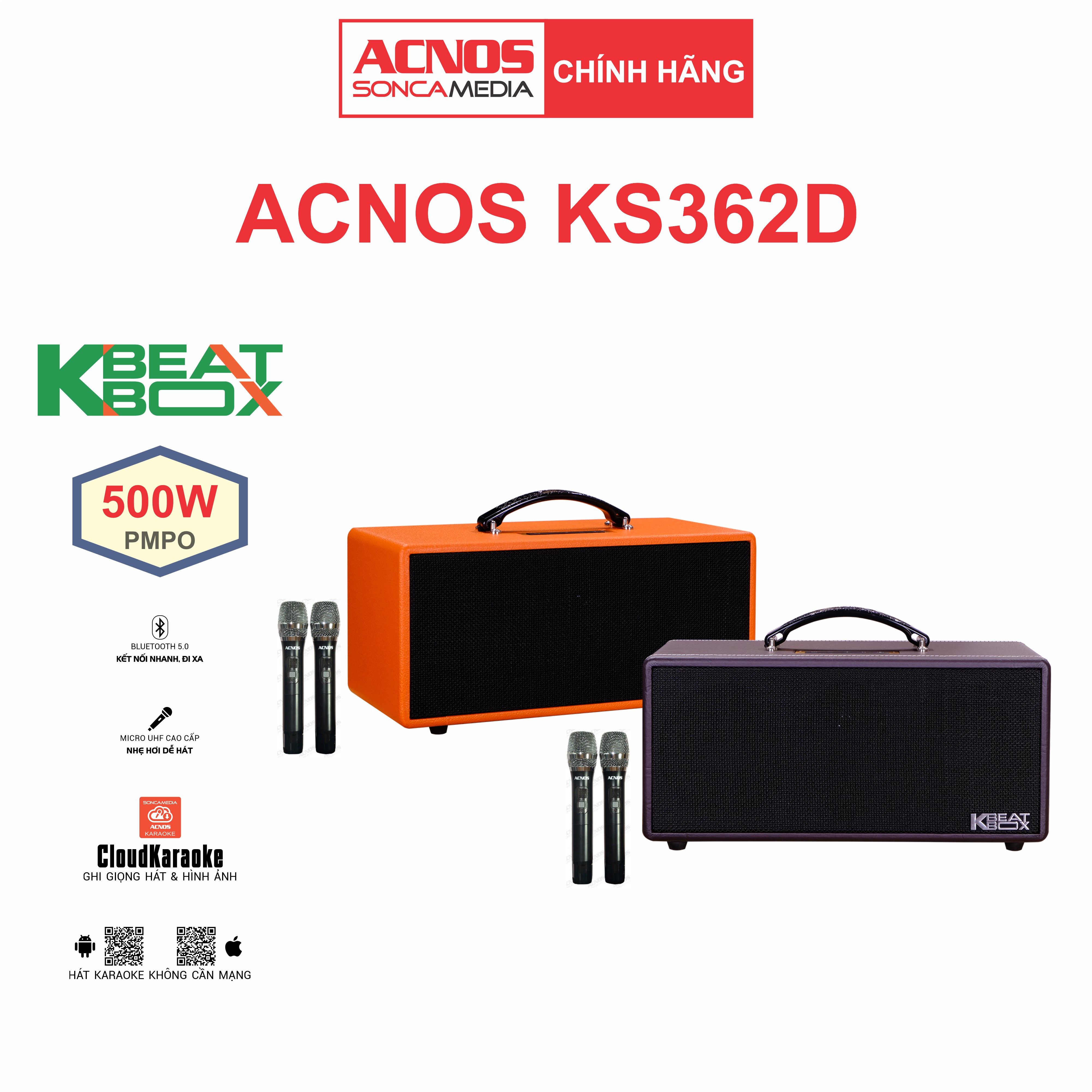 Dàn âm thanh di động xách tay mini ACNOS KS362D