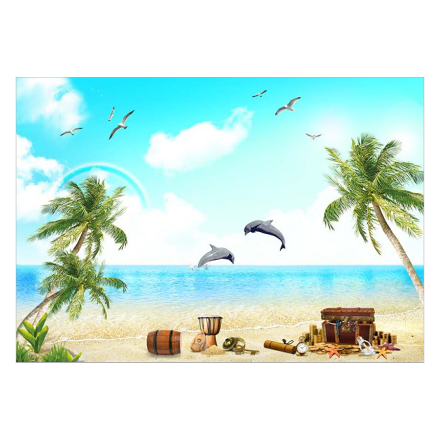 Tranh Dán Tường Cảnh Biển 3D SN0271