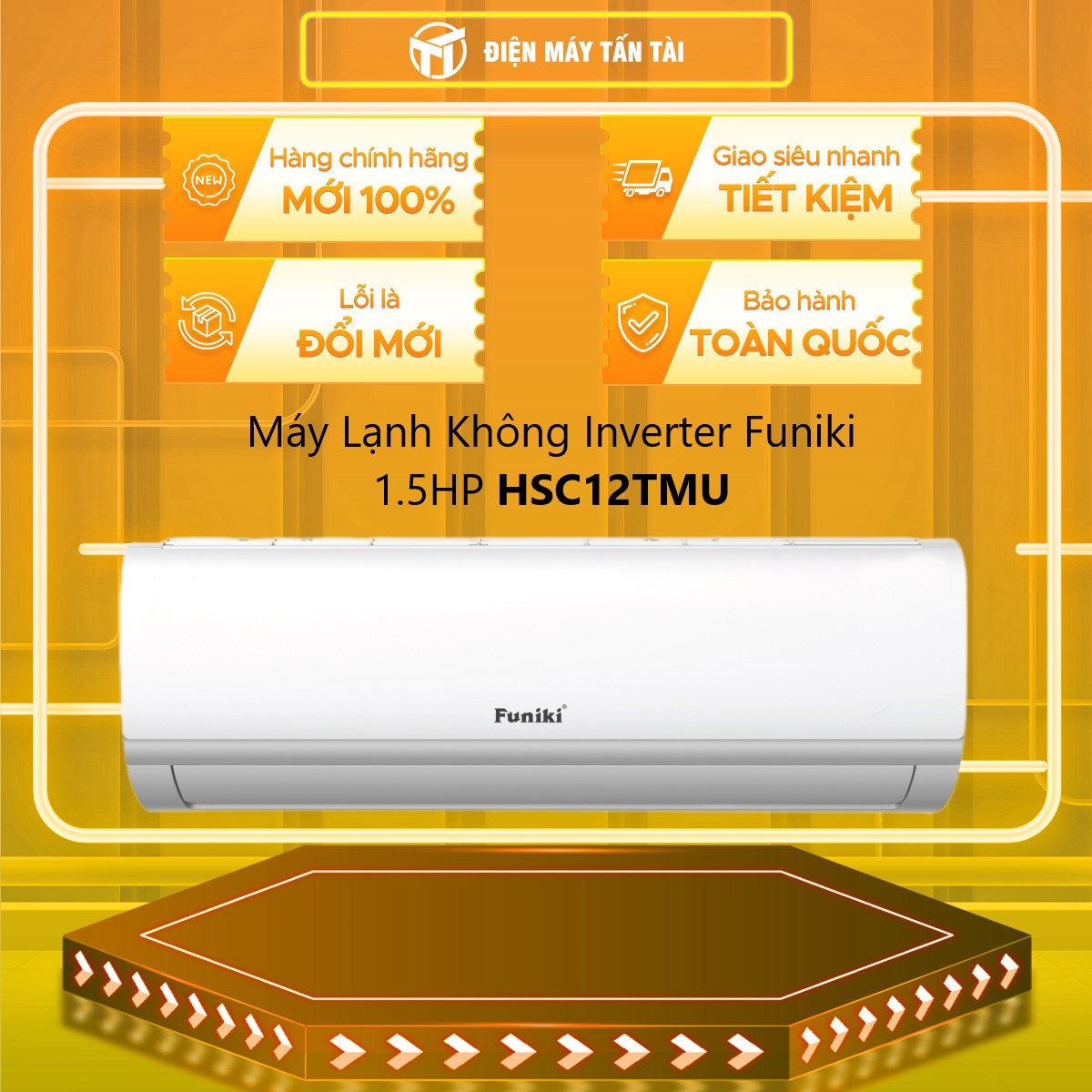 Điều Hòa Funiki 12000Btu 1 Chiều HSC12TMU - Hàng chính hãng (Giao hàng toàn quốc)