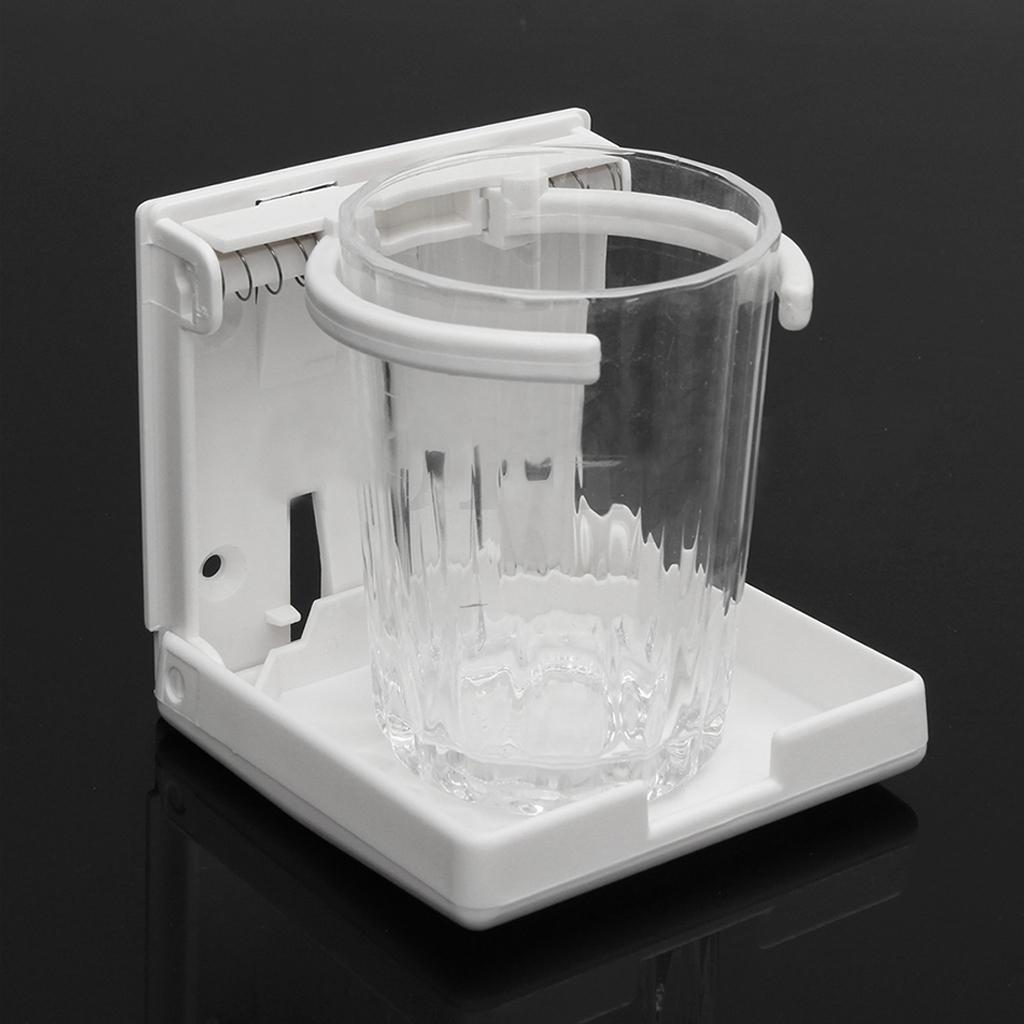 Adjustable Folding Cup Drink Holder Marine Grade Nylon For Boat Car RV White