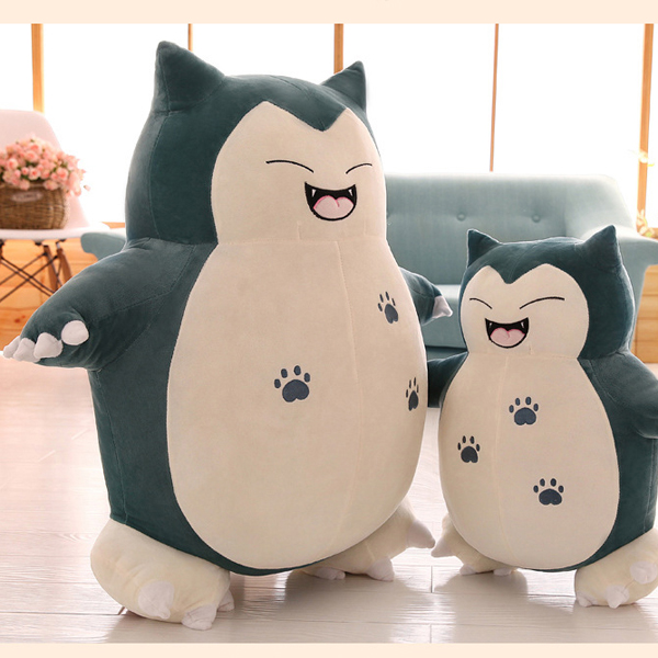 Gấu Bông Pokemon - Snorlax Cười Tươi Gb24 (Tặng 1 Móc Khóa Dây Da Pu Đính Đá Lấp Lánh Màu Ngẫu Nhiên)